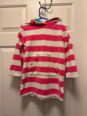 mini boden towel dress Mini Boden Terry Cloth hooded dress towel robe crab print swim cover up